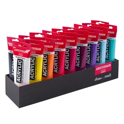 Talens Amsterdam akrilfesték készlet - 18x120 ml