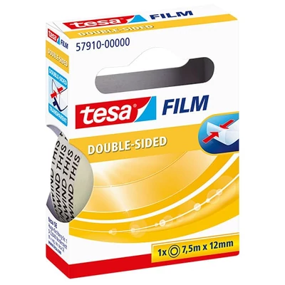 Tesa 57910 Tesafilm kétoldalas ragasztószalag, 12 mm x 7,5 m