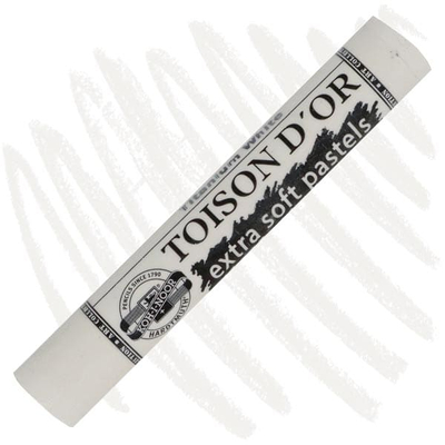 Toison d'Or 8550 extra soft porpasztell kréta - 01, titanium white