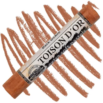 Toison d'Or 8550 extra soft porpasztell kréta - 206, dark ochre