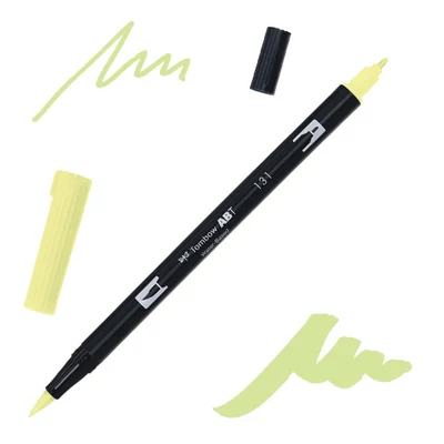Tombow abt dual brush pen kétvégű filctoll - 131, lemon lime