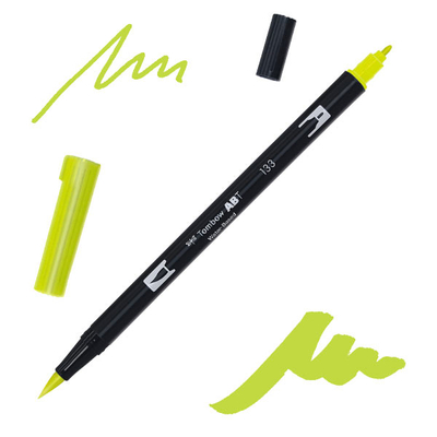 Tombow abt dual brush pen kétvégű filctoll - 133, chartreuse