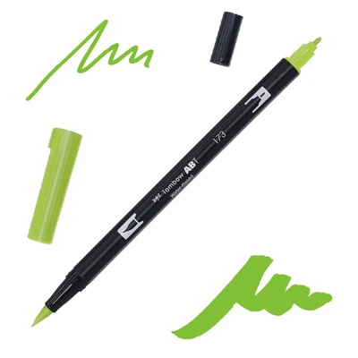 Tombow abt dual brush pen kétvégű filctoll - 173, willow green