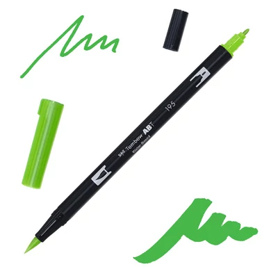 Tombow abt dual brush pen kétvégű filctoll - 195, light green