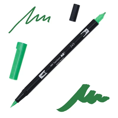 Tombow abt dual brush pen kétvégű filctoll - 245, sap green