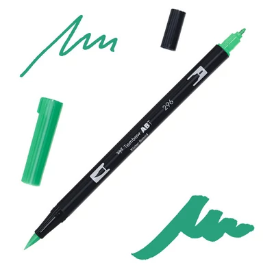 Tombow abt dual brush pen kétvégű filctoll - 296, green