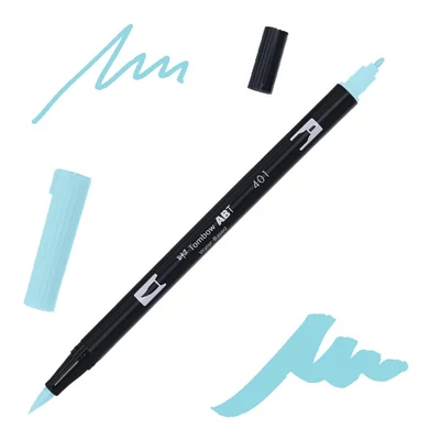 Tombow abt dual brush pen kétvégű filctoll - 401, aqua