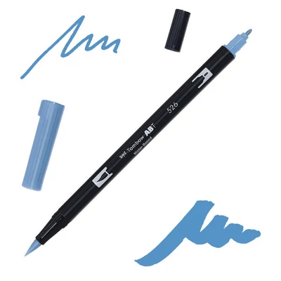 Tombow abt dual brush pen kétvégű filctoll - 526, true blue