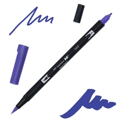 Tombow abt dual brush pen kétvégű filctoll - 565, deep blue