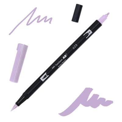 Tombow abt dual brush pen kétvégű filctoll - 623, purple sage