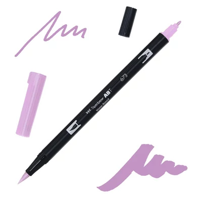 Tombow abt dual brush pen kétvégű filctoll - 673, orchid
