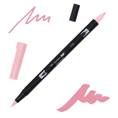 Tombow abt dual brush pen kétvégű filctoll - 772, dusty rose