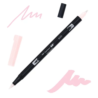 Tombow abt dual brush pen kétvégű filctoll - 800, pale pink