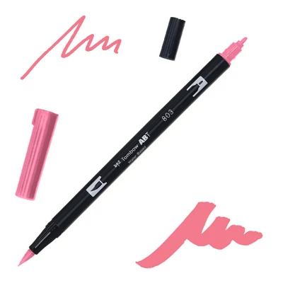 Tombow abt dual brush pen kétvégű filctoll - 803, pink punch