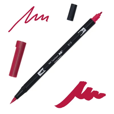 Tombow abt dual brush pen kétvégű filctoll - 815, cherry