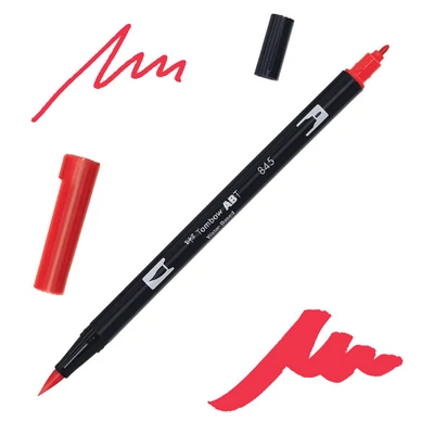 Tombow abt dual brush pen kétvégű filctoll - 845, carmine