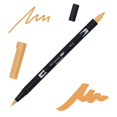 Tombow abt dual brush pen kétvégű filctoll - 912, pale cherry