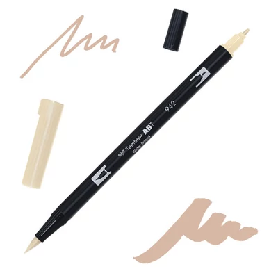 Tombow abt dual brush pen kétvégű filctoll - 942, cappuccino
