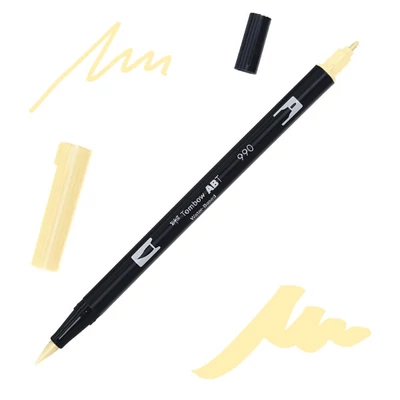 Tombow abt dual brush pen kétvégű filctoll - 990, light sand