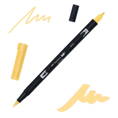 Tombow abt dual brush pen kétvégű filctoll - 991, light ochre