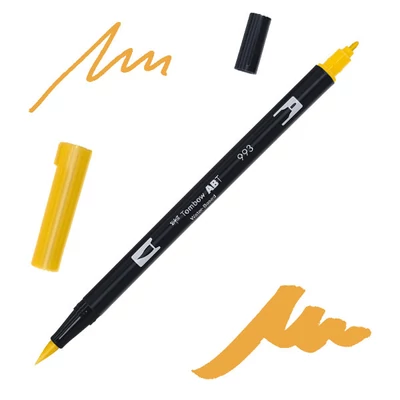 Tombow abt dual brush pen kétvégű filctoll - 993, chrome orange
