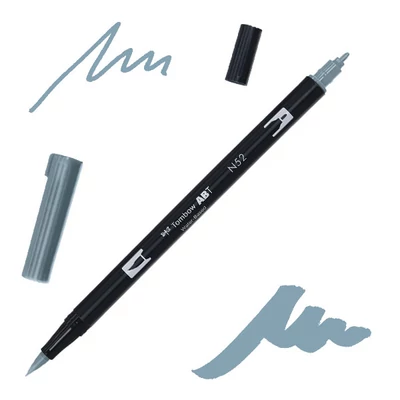 Tombow abt dual brush pen kétvégű filctoll - N52, cool gray 8