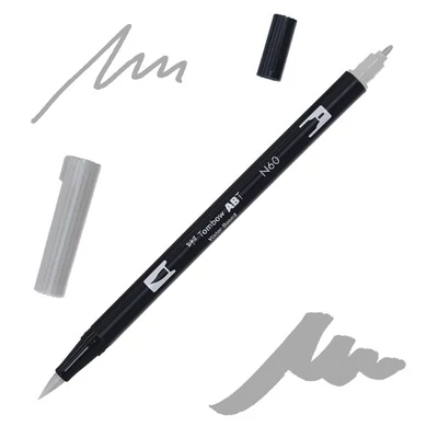Tombow abt dual brush pen kétvégű filctoll - N60, cool gray 6