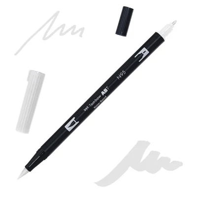 Tombow abt dual brush pen kétvégű filctoll - N95, cool gray 1