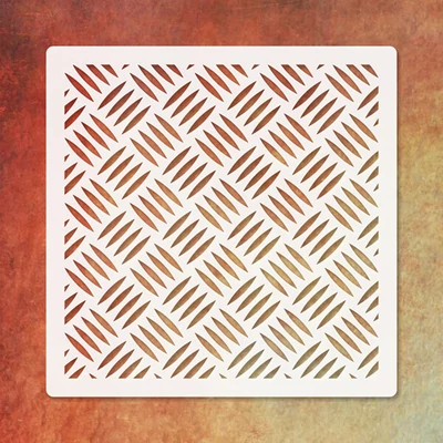 Texturáló 3D stencil, 9,5x9,5 cm - 002