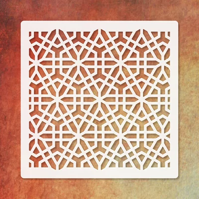 Texturáló 3D stencil, 9,5x9,5 cm - 012