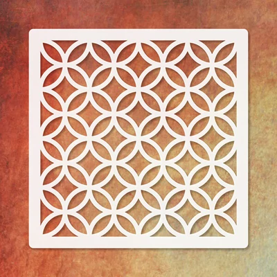 Texturáló 3D stencil, 9,5x9,5 cm - 015
