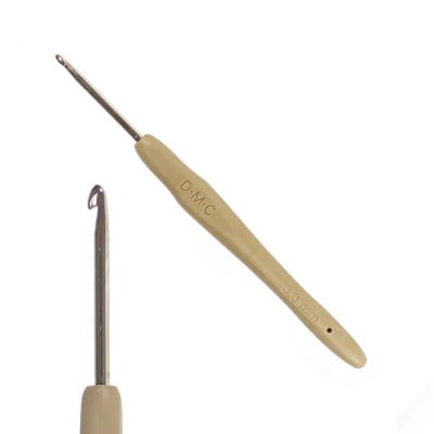 Horgolótű fonalhoz ergonomikus szilikon nyéllel, DMC - 3 mm