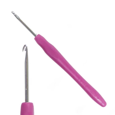 Horgolótű fonalhoz ergonomikus szilikon nyéllel, DMC - 4 mm
