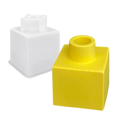 Jesmonite szilikon öntőforma akril- és műgyantához - négyzetes váza, palack, 6,8x8 cm