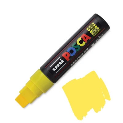 UNI POSCA PC-17K filctoll, 15 mm - 2, sárga