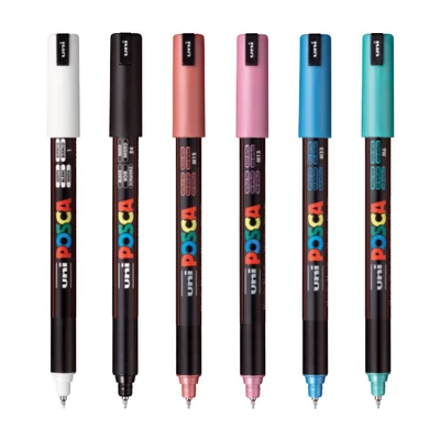 UNI POSCA PC-1MR tűfilc, 0,7 mm - különféle színekben