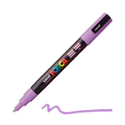 UNI POSCA PC-3M filctoll, 0,9-1,3 mm - P11, levendula