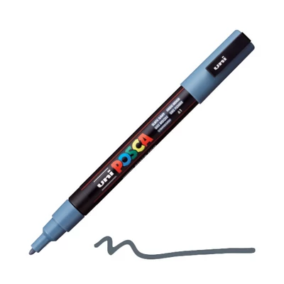 UNI POSCA PC-3M filctoll, 0,9-1,3 mm - 61, palaszürke