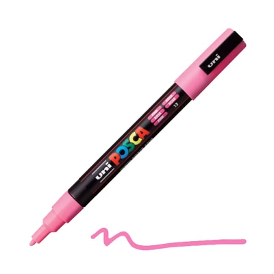 UNI POSCA PC-3M filctoll, 0,9-1,3 mm - 13, rózsaszín