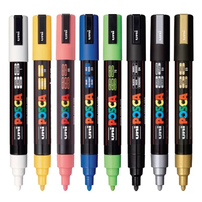 UNI POSCA PC-5M filctoll 1,8-2,5 mm - különféle színekben