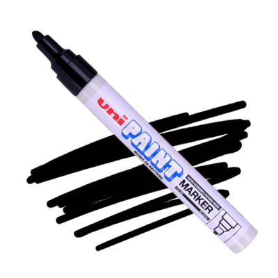 UNI Paint PX-20 lakkfilc, olajbázisú - fekete, 2,2- 2,8 mm