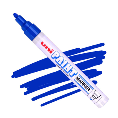 UNI Paint PX-20 lakkfilc, olajbázisú - kék, 2,2- 2,8 mm