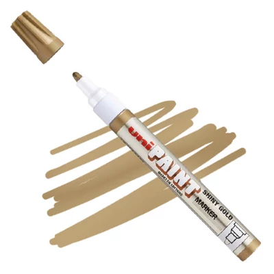 UNI Paint PX-20 fényes lakkfilc, olajbázisú - arany, 2,2- 2,8 mm