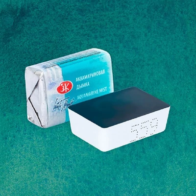 White Nights szilkés akvarellfesték, 2,5 ml, granuláló - 559, aquamarine mist