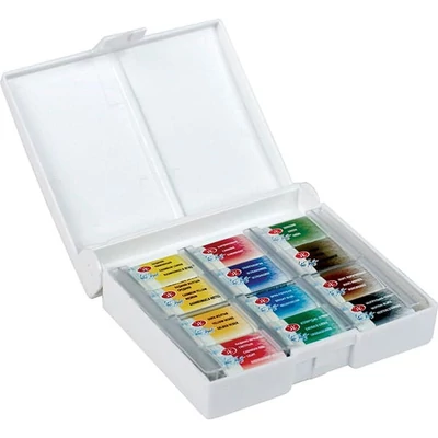 White Nights akvarellfesték készlet - 12 db, műanyag dobozban