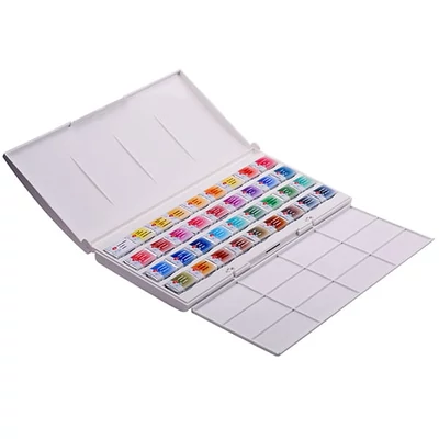 White Nights akvarellfesték készlet - 36 db, műanyag dobozban