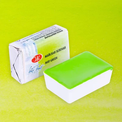 White Nights szilkés akvarellfesték, 2,5 ml - 745, may green
