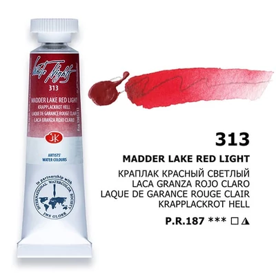 White Nights tubusos akvarellfesték, 10 ml - 313, madder lake red light