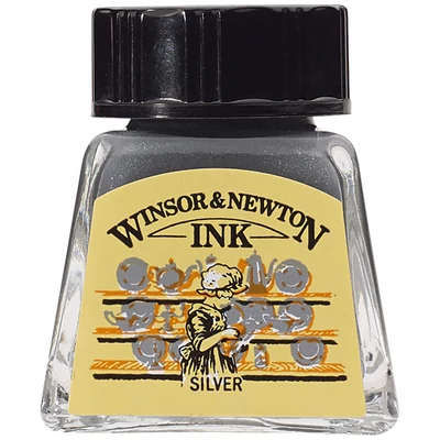 Tinta, W&amp;amp;N, 14 ml, 617, silver