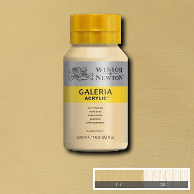 Winsor&Newton Galeria akrilfesték, 500 ml - 060, buff titanium